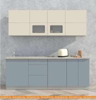 Кухня Интерлиния Мила Матте 2.2 А (слоновая кость/океан/опал светлый) картинка