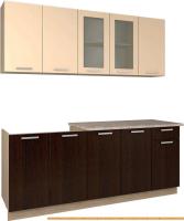 Кухня Интерлиния Мила 20 (ваниль/дуб венге) картинка