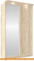Шкаф-купе Глазов Домашний 1350 ЛДСП с зеркалом (дуб сонома) картинка