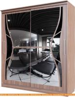 Шкаф-купе SV-Мебель №19 Симфония 1.7 (ясень шимо темный) картинка