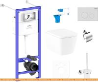 Унитаз Lavinia Boho Relfix Aveo Rimless 9 в 1 97020187 (матовый пластик) картинка