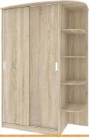 Шкаф-купе Кортекс-мебель Лагуна ШК04-00 правая консоль (дуб сонома) картинка