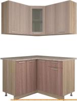 Кухня Интерлиния Мила 12x13 (ясень светлый/ясень темный) картинка