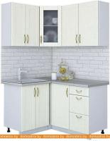 Кухня Интерлиния Мила Крафт 1.2x1.4 (дуб снежный) картинка