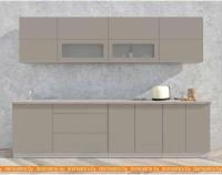 Кухня Интерлиния Мила Матте 2.9 А (луна/луна/травертин серый) картинка