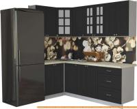 Кухня Интерлиния Мила Деко 1.2x2.2 (пепел/опал светлый) картинка