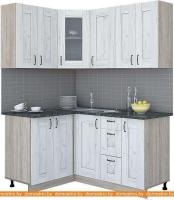 Кухня Интерлиния Мила Хольц 12x16 (дуб белый) картинка