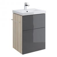 Тумба под умывальник Cersanit Smart 50 Como серый картинка