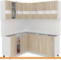 Кухня Кортекс-мебель Корнелия Экстра 1.5x1.4 без столешницы (дуб сонома) картинка