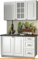 Кухня Интерлиния Мила Деко 1.3 Б (белый/кастилло темный) картинка
