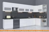 Кухня Интерлиния Мила Матте 1.5x3.7 Б правая (белый-белый-кастилло темный) картинка