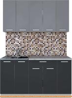 Кухня Интерлиния Мила Лайт 1.5 (серебро/антрацит) картинка