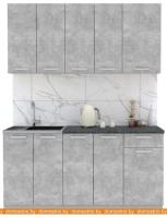 Кухня Интерлиния Мила Лайт 1.6-60 (бетон-бетон-кастилло темный) картинка