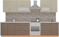 Кухня ВерсоМебель ВерсоЛайн 2-2.6 (бежевый/латте) картинка