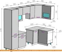 Кухня ВерсоМебель Эко-6 1.2x2.7 правая (латте/бежевый) картинка