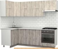 Кухня S-Company Клео крафт 1.2x2.4 левая (артвуд темный/артвуд светлый) картинка