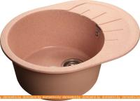 Кухонная мойка GranFest Rondo GF-R580L (розовый) картинка