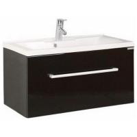 Тумба под умывальник Акватон Мадрид 80 М черный глянец картинка