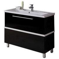 Тумба под умывальник Акватон Турин 100 черный глянец картинка