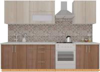 Кухня ВерсоМебель ВерсоЛайн 6-2.3 (ясень шимо светлый/ясень шимо темный) картинка