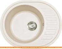 Кухонная мойка ZorG Roso 62 (белый камень) картинка