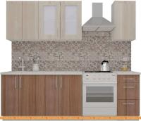 Кухня ВерсоМебель ВерсоЛайн 5-1.8 (ясень шимо светлый/ясень шимо темный) картинка