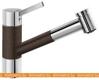 Смеситель Blanco Tivo-S Silgranit (хром/кофе) 517618 картинка