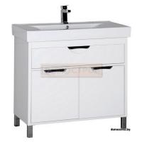 Тумба Aquanet Гретта 100 c умывальником SHENXIN Белый картинка