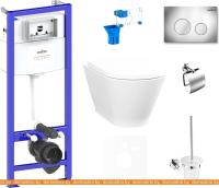 Унитаз Lavinia Boho Relfix Elegant Rimless 9 в 1 75110443 (хром пластик) картинка