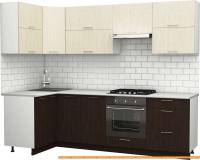 Кухня S-Company Клео крафт 1.2x2.6 левая (файнлайн мокка/файнлайн крем) картинка