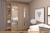 Шкаф-купе ЭлиГард Лагуна ШЛ-06.Л.2 (дуб сонома) картинка