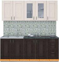 Кухня Интерлиния Мила Хольц 19 (дуб венге/дуб молочный) картинка