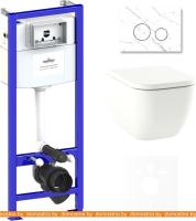 Унитаз Lavinia Boho Relfix One Rimless 6 в 1 75110119 (statuary иск. камень) картинка