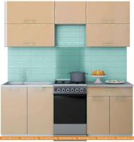 Кухня Интерлиния Мила Gloss 50-20 (капучино) картинка