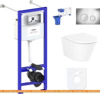 Унитаз Lavinia Boho Biore Compacto Rimless 7 в 1 87050174 (хром пластик) картинка