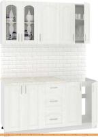 Кухня Кортекс-мебель Корнелия Ретро 1.6м (ясень белый/мадрид) картинка