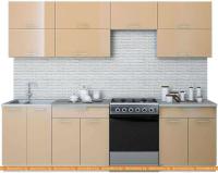 Кухня Интерлиния Мила Gloss 60-26 (капучино) картинка