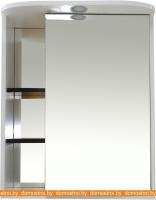 Шкаф с зеркалом Misty Венера 70 комбинированное (правый, белый) картинка