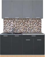 Кухня Интерлиния Мила Лайт 1.6 (серебро/антрацит) картинка