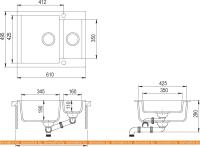 Кухонная мойка TEKA Clivo 60 S-TQ (топаз) 40148032 картинка