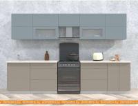 Кухня Интерлиния Мила Матте 3.2 Б (океан/луна/травертин серый) картинка