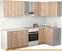 Кухня S-Company Клео лайт 1.2x2.1 правая (дуб сонома/дуб сонома) картинка
