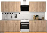 Кухня S-Company Клео лайт 2.6 (дуб сонома/дуб сонома) картинка