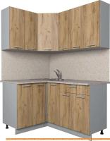 Кухня Интерлиния Мила Лайт 1.2x1.5 (дуб золотой) картинка