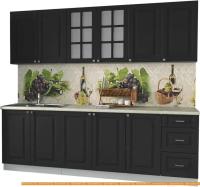 Кухня Интерлиния Мила Деко 2.4 А (пепел/опал светлый) картинка