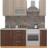 Кухня ВерсоМебель ВерсоЛайн 2-1.4 (ясень шимо светлый/ясень шимо темный) картинка