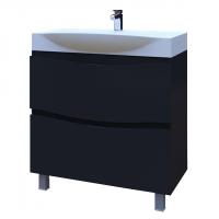 Тумба под умывальник АВН Фиджи 85 61.02 9 черный картинка