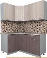 Кухня Интерлиния Мила Лайт 1.2x1.6 (ясень светлый/ясень темный) картинка