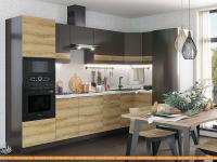 Кухня Vivat Mebel Терра-03 (смоки софт/ель карпатская) картинка