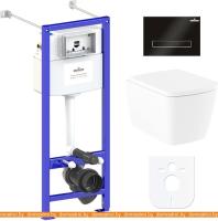 Унитаз Lavinia Boho Relfix Aveo Rimless 6 в 1 77050214 (черное стекло) картинка